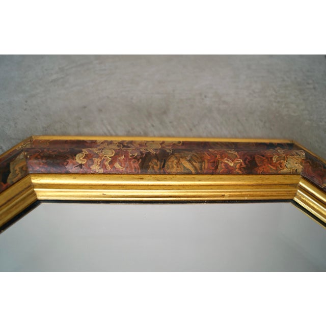 Ethan Allen 1970’s Hollywood Regency Ethan Allen Gilded Beveled Mirror For Sale - Image 4 of 12