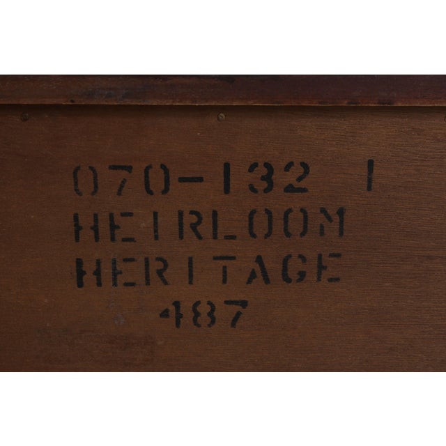 Drexel Heritage Mahogany Chippendale Triple Dresser With Mirror For Sale - Image 18 of 18