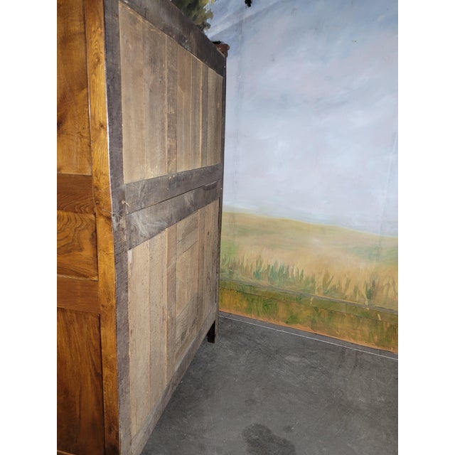 Small Louis XV Oak Wardrobe For Sale - Image 6 of 13