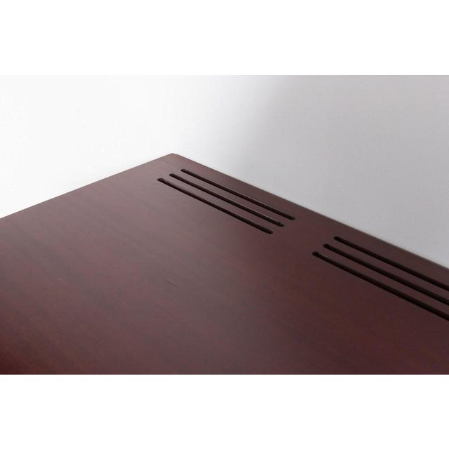 Vintage Bar Cabinet with Brass Markings For Sale - Image 15 of 17