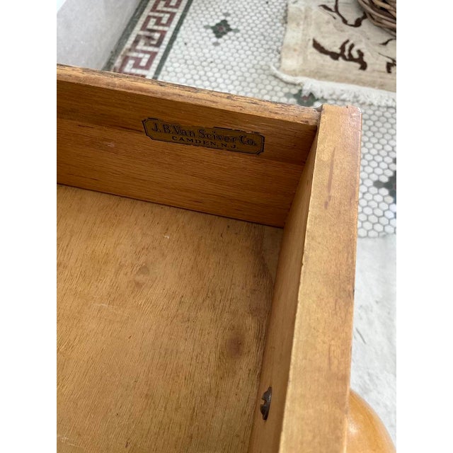 Brown Vintage 1960s j.b. Van Sciver Co. Mid-Century Desk For Sale - Image 8 of 14