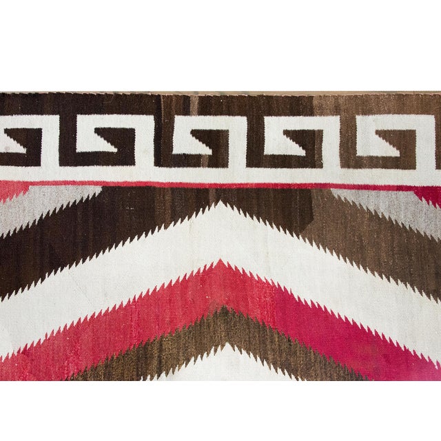Tribal Early 20th Century Native American Navajo Rug For Sale - Image 3 of 15