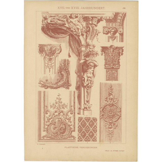 H. Dolmetsch, Decorative Arts of the 17th and 18th Centuries, 1887, Paper, Set of 5 For Sale - Image 4 of 8