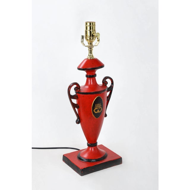 English Vintage English Urn Lamp With Gold Accent From Duchess & Duck of Windsor For Sale - Image 3 of 8