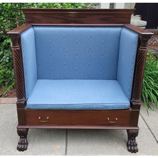 Traditional Antique Empire Style Hall Bench For Sale - Image 3 of 9