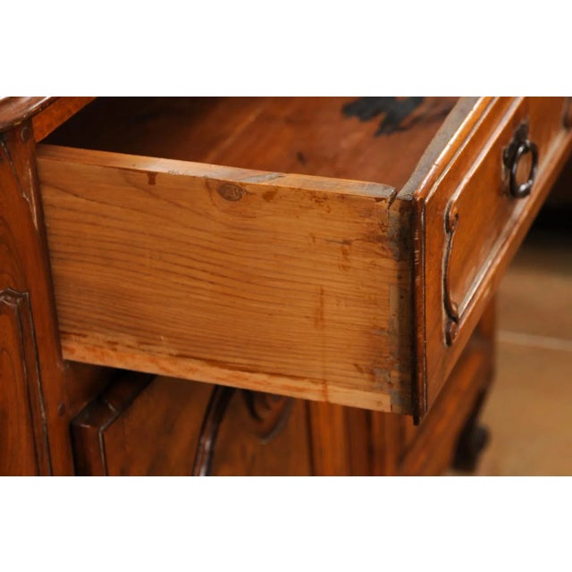 Brown 1750s French Louis XV Walnut Provençal Buffet For Sale - Image 8 of 12