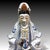 A polychrome glazed porcelain Guanyin Bodhisattva. Unsigned with an estimated date of production of mid 20th century. The...