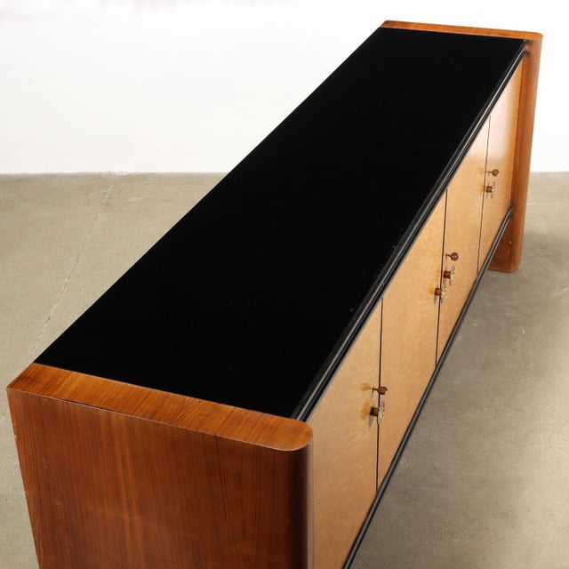 Vintage Sideboard in Walnut Veneer, 1940s For Sale - Image 11 of 13