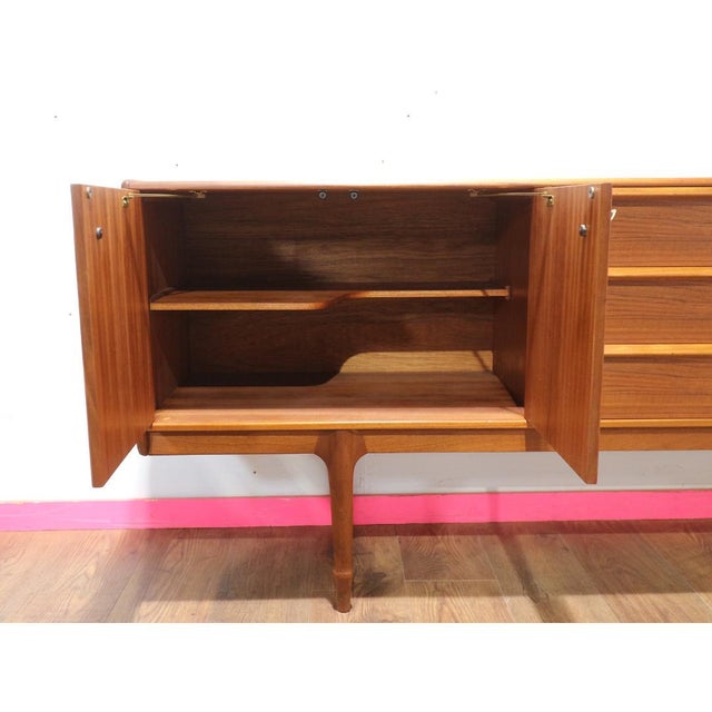 1960s Mid Century Modern Vintage Teak Sideboard Credenza in the Style McIntosh For Sale - Image 14 of 14