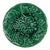 Circa 1880 Majolica Green-Glazed Geranium Plate, Hope & Carter, English For Sale