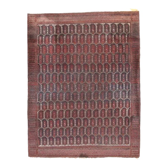 Antique Afshar Rug 6'1'' x 7'11'' For Sale