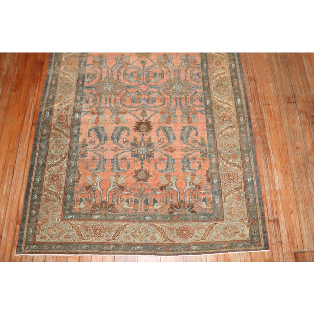Spectacular accent-size antique Bibikabad Persian Rug from the 1st quarter of the 20th Century Measures: 4'2'' x 6'9''.