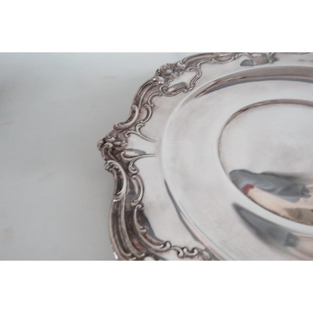 Gorham Mid 20th Century Silver Plated Platter For Sale - Image 11 of 11