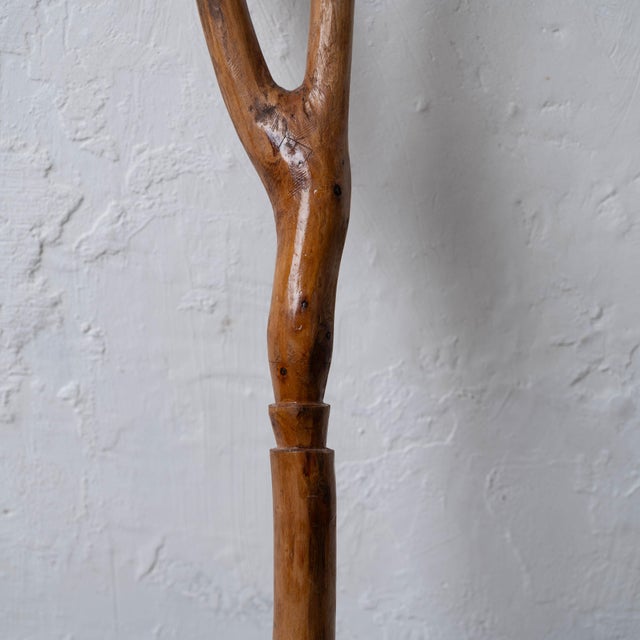 1980s Vernon Edwards Crutch-Form Walking Stick, 1980s For Sale - Image 5 of 9