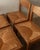 Mid-Century Elm and Rush Dining Chairs by Maison Regain, 1970s, Set of 4 For Sale - Image 13 of 17