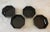 Set of 4 vintage 1970's octagonal black glass bowls made in France. Marked "France 17" on the bottom and most likely made...
