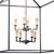 Southern Living Cape Lantern in Blackened Iron For Sale - Image 4 of 7