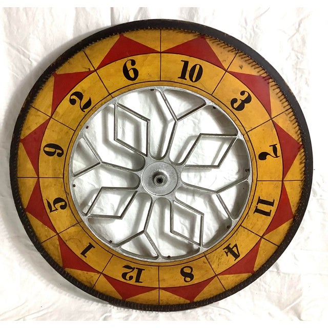 American Antique Carnival Game Wheel of Chance With Two Sided Play For Sale - Image 3 of 10