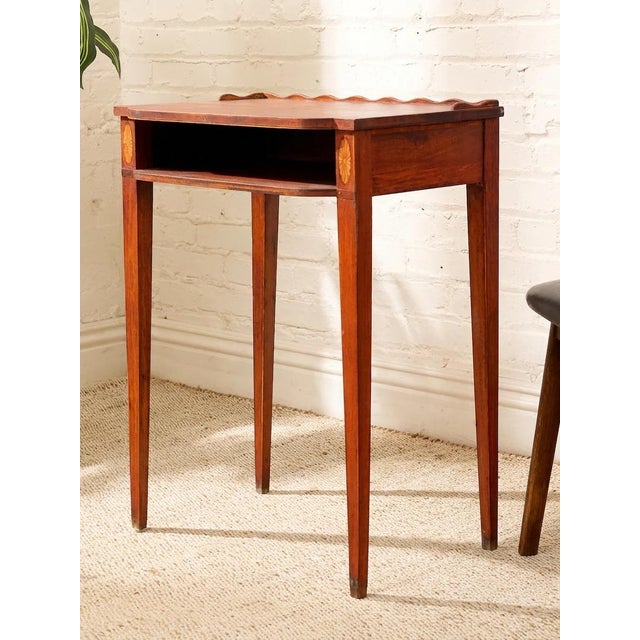 Vintage Mahogany Console Table With Inlay Details For Sale - Image 11 of 11