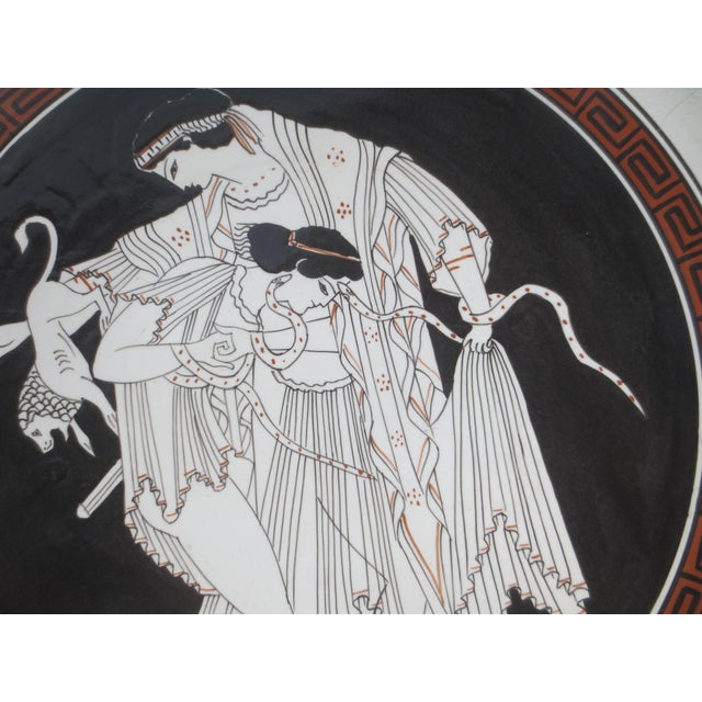 Kerameikos Wall Plate Peleus Capturing Thetis For Sale In New York - Image 6 of 8