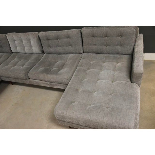 Large 140” Modern Grey Sectional Sofa For Sale - Image 4 of 11