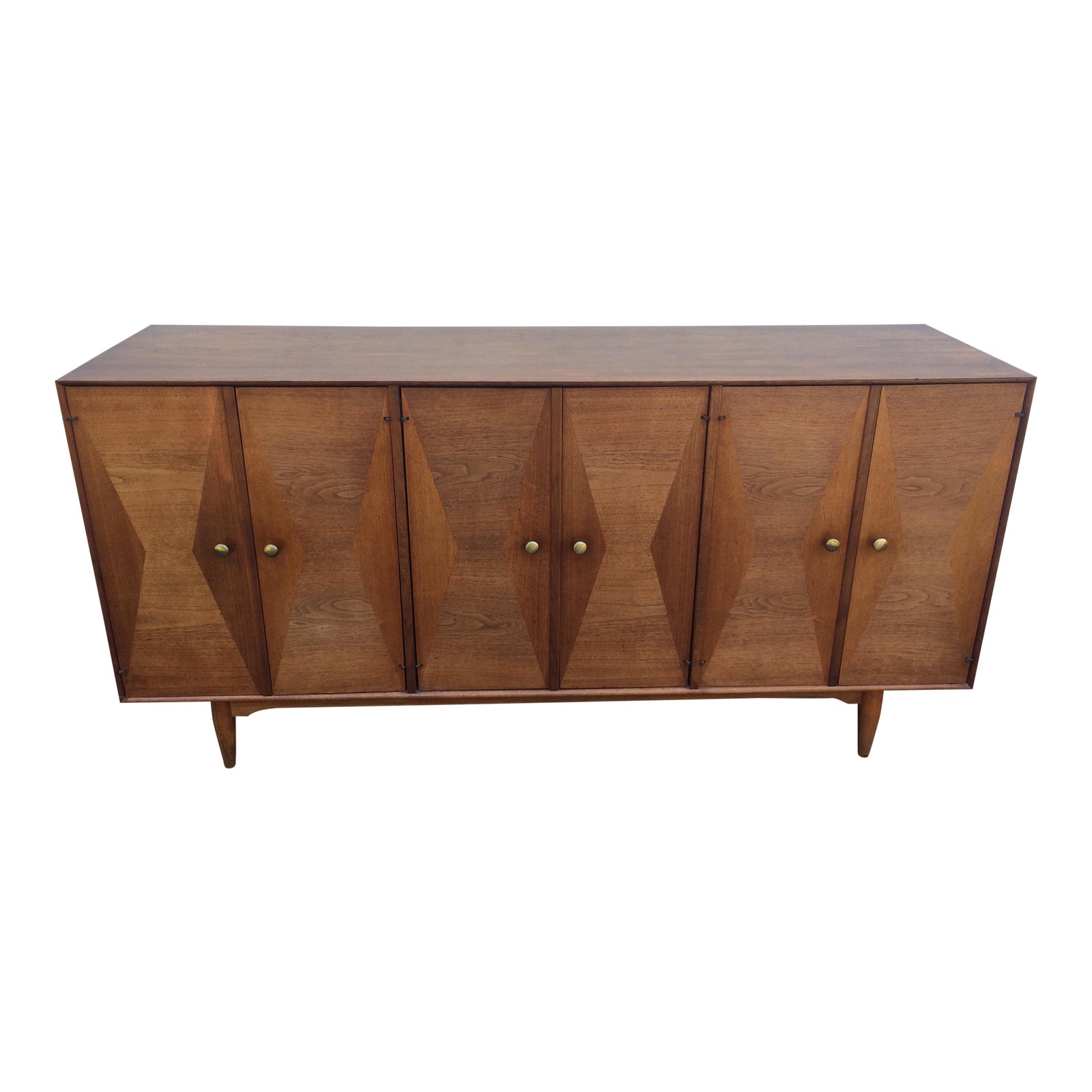 Ramseur Furniture Co. Mid Century Modern Walnut Sideboard Chairish