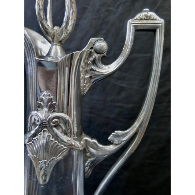 Early 20th Century WMF Crystal & Nickel Plate Wine Claret For Sale In New York - Image 6 of 12