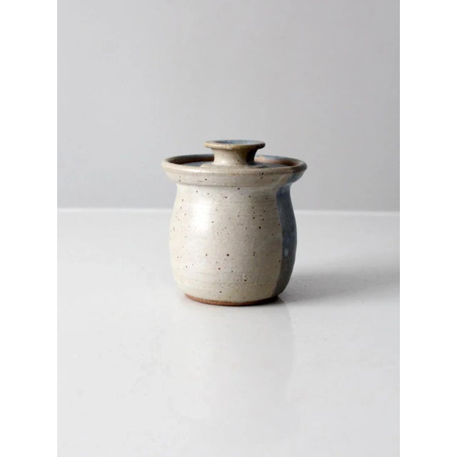 Contemporary Vintage Studio Pottery Jar For Sale - Image 3 of 11