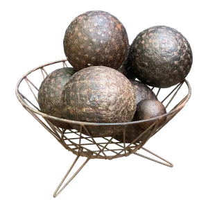 Antique Lawn Bowling Set
