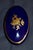 Limoges Oval Trinket Box France Cobalt Blue Porcelain Gold Floral 22k Vintage For Sale - Image 10 of 15