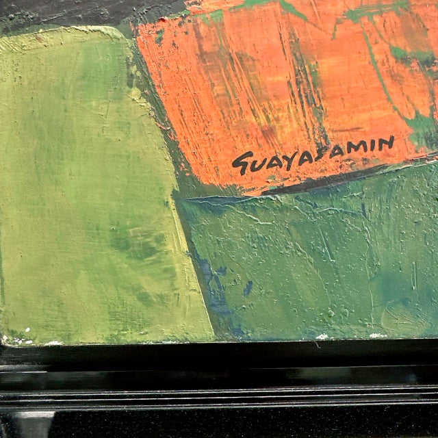 1970s Oswaldo Guayasamin Original Painting on Canvas For Sale - Image 17 of 17