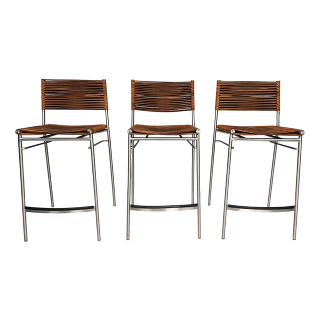 Miss B Bar Stools by Tito Agnoli, Italy, 1997, Set of 3 For Sale