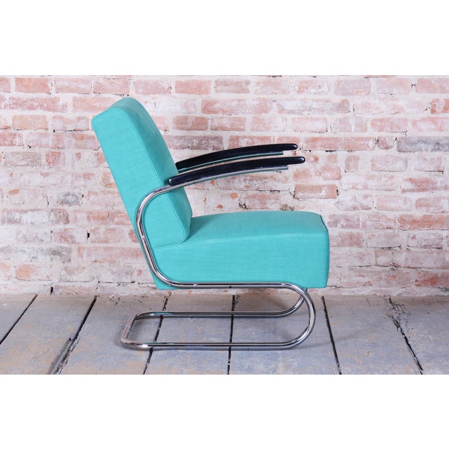 Metal Bauhaus Armchair by W. Gispen for Mücke Melder, 1930s For Sale - Image 7 of 10