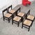 Dining Set with Caned Chairs, Set of 6 For Sale - Image 6 of 8