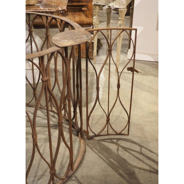 18th Century Venetian Wrought Iron Well Head Surround For Sale - Image 10 of 17