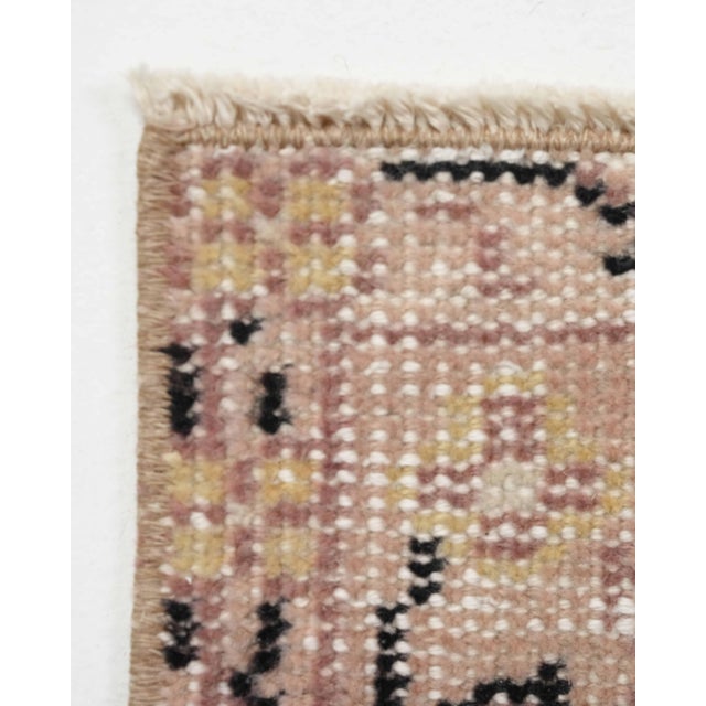 Textile 1970s Vintage Turkish Oushak Handmade Wool Cotton Brown Area Rug For Sale - Image 7 of 11