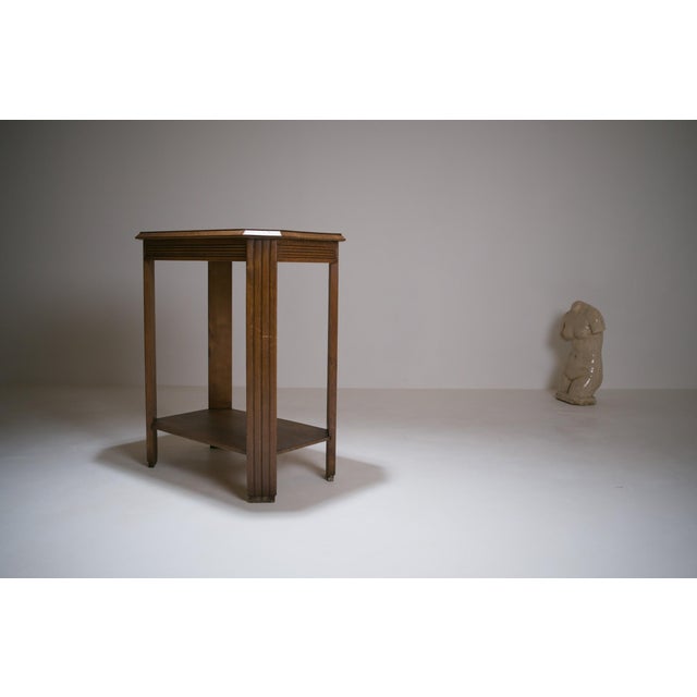 Art Deco French Fluted Side Table, 1930s For Sale - Image 6 of 13