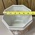 Ceramic Vintage Vista Alegre Portugal Octagonal Porcelain Cache Pot Bright Peach For Sale - Image 7 of 8