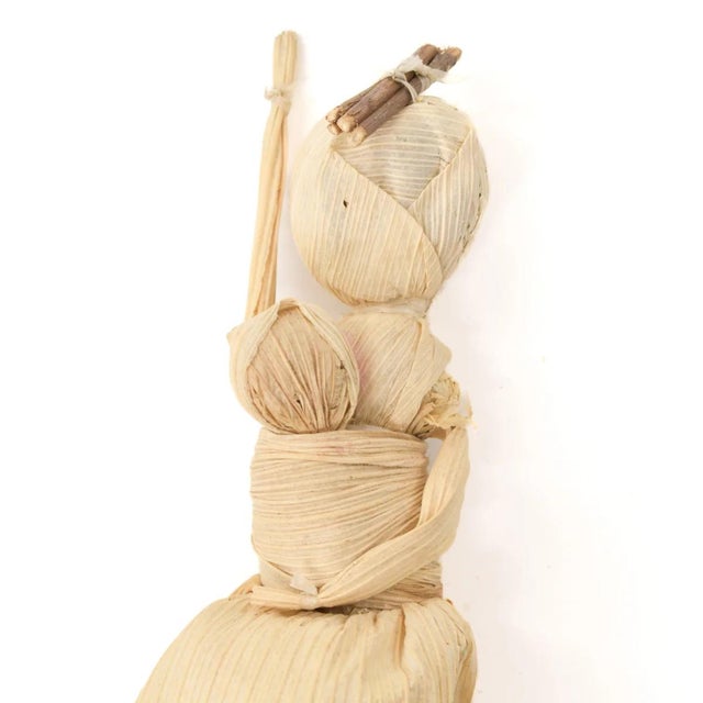 Early 20th Century Corn Husk Mother and Child Figurine For Sale In Denver - Image 6 of 7