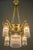 Gold Art Deco Chandelier with Glass Sticks, Vienna, 1920s For Sale - Image 8 of 18