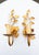 Italian Gilt Metal Leaf Wall Sconces, 1970s, Set of 2 For Sale - Image 6 of 6