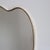 Vintage Italian Wall Mirror with Brass Frame in the style of Gio Ponti, 1960s For Sale - Image 6 of 16