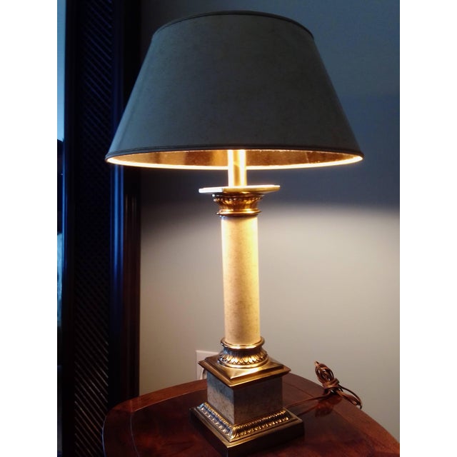 Stiffel 1980s Stiffel Brass Table Lamp For Sale - Image 4 of 12
