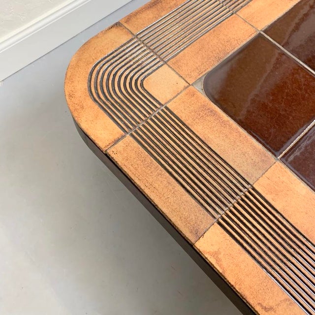 Vintage French Ceramic Mambo Coffee Table by Roger Capron, 1970 For Sale - Image 11 of 16