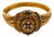Early 20th Century Victorian Emerald Pearl 18k Yellow Gold Bangle For Sale
