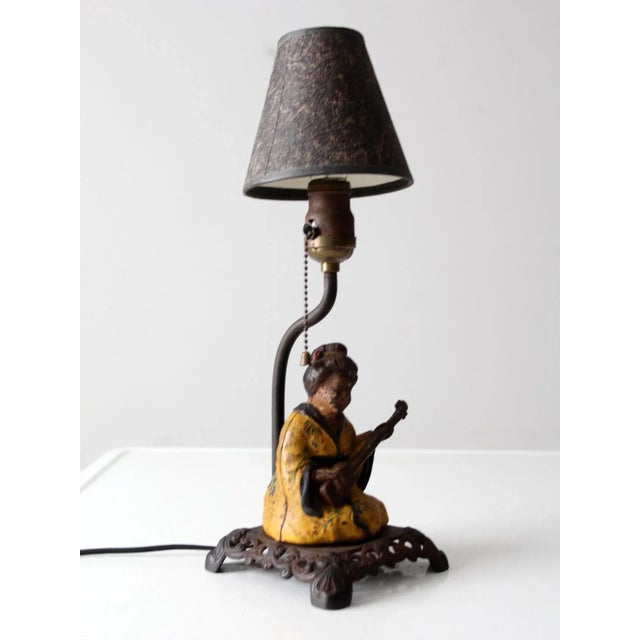 Hubley Cast Iron Lamp Circa 1930s For Sale - Image 10 of 13