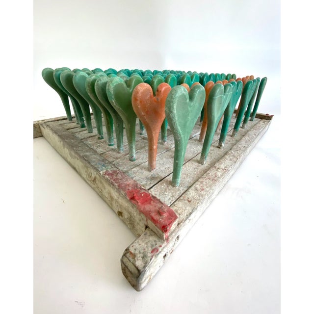 Wood Vintage Industrial Heart Balloon Mold Wall Sculpture For Sale - Image 7 of 8