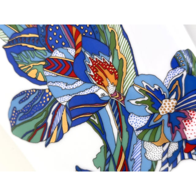 Large Porcelain Flower Vase by Brigitte Doege for Rosenthal, 1990s For Sale - Image 10 of 12