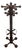 1950s Brutalist carved oak coat racks by Charles Dudouyt For Sale