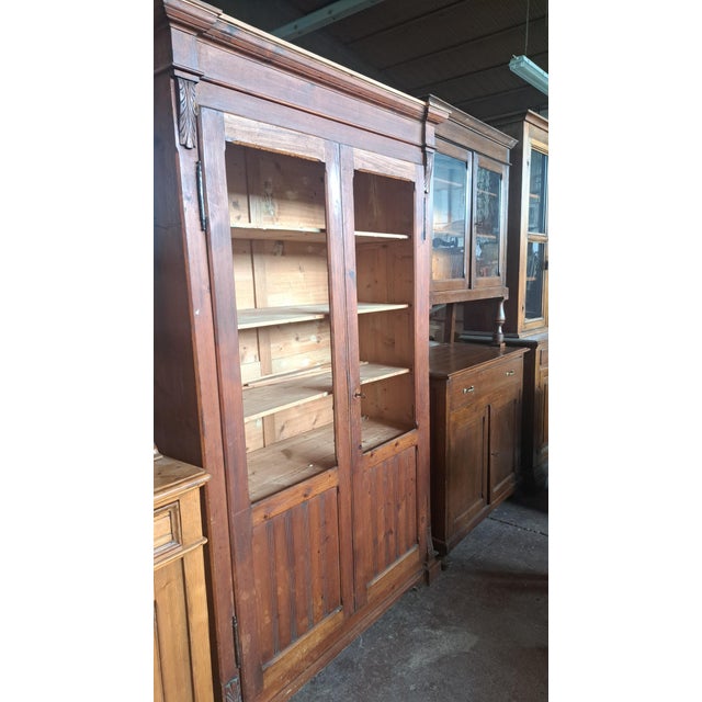 Brown Antique Toscana Bookcase, 1890s For Sale - Image 8 of 10